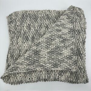 Nordstrom At Home Handcrafted Space Dye Knit Chunky Throw Blanket Gray